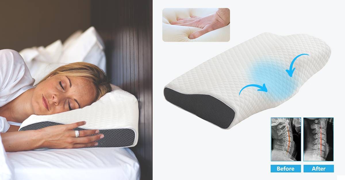 CuroSleep Nackenkissen - Memory Schaum Kissen Für Alle Schlafpositionen